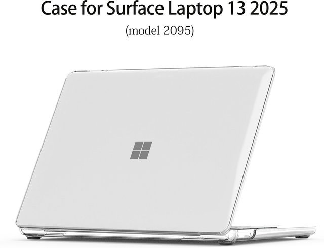 Schutzhülle für Microsoft Surface Laptop 13 (Modell 2025) mit Wärmeableitung, Farbe: Weiß, Transparent - Bild 1