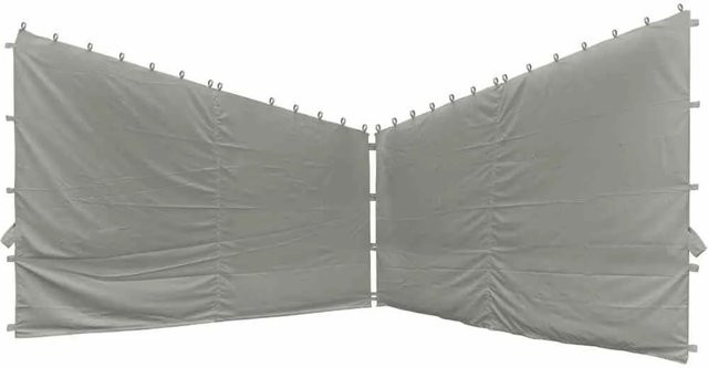 Siena Garden Seitenteile für Pavillon Berlino, 2er Set, Grau, Polyester - Bild 1
