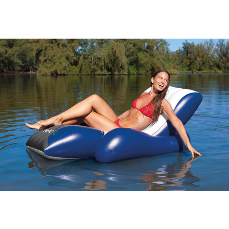 Intex Floating Recliner Lounge Wasserliege Luftmatratze in Blau - Bild 4
