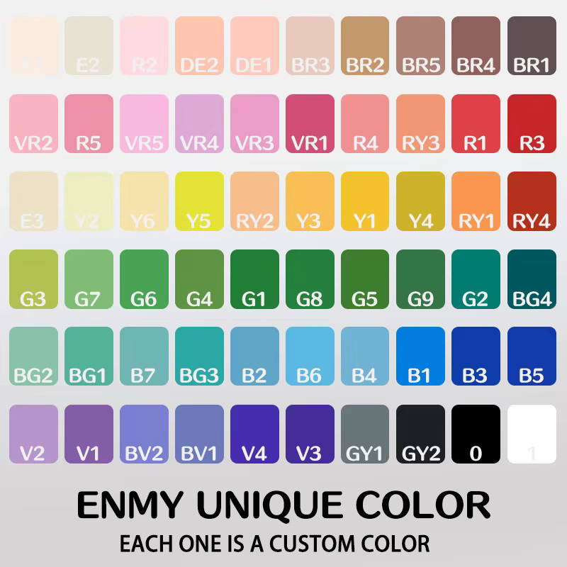 ENMY Acryl-Markierungsstifte Set mit 10 Stück, flüssige Acrylfarbe Marker in Mehrfarben für DIY-Kunst auf Stoff, Leinwand, Stein, Glas, Holz und Papier - Bild 3