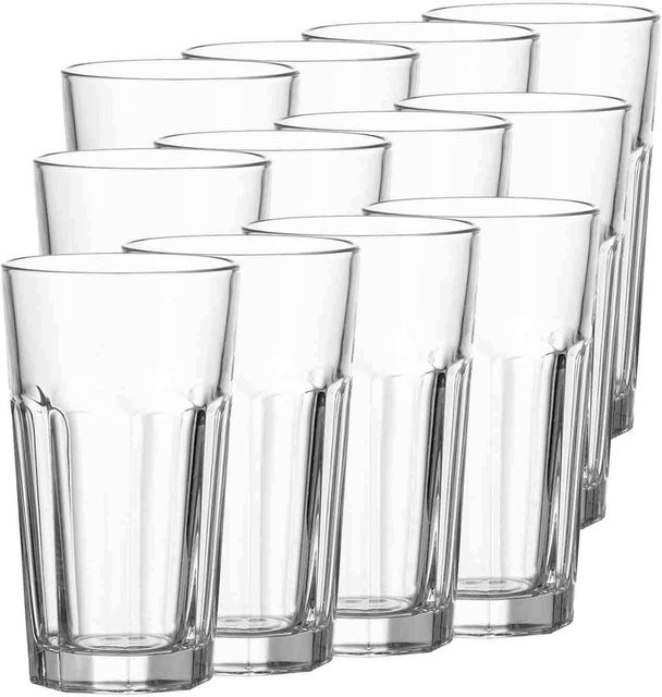 Leonardo Rock Longdrinkgläser Tumbler Transparent 540 ml 12er Set - Bild 1