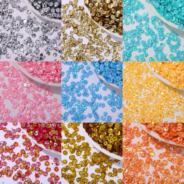Zhou Nailart Konkave Schillernde Pailletten, 500g, Glitzerflocken - Bild 1