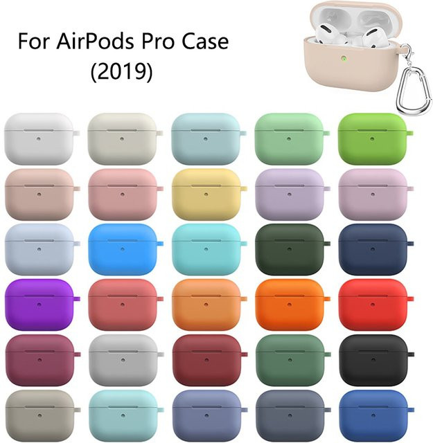 Silikon Schutzhülle für Apple AirPods Pro 2019 in Weiß - Bild 1