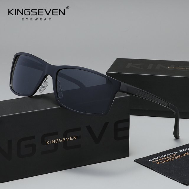 KINGSEVEN Sonnenbrille, polarisiert, Vollrand, Kunststoff, Unisex - Bild 1