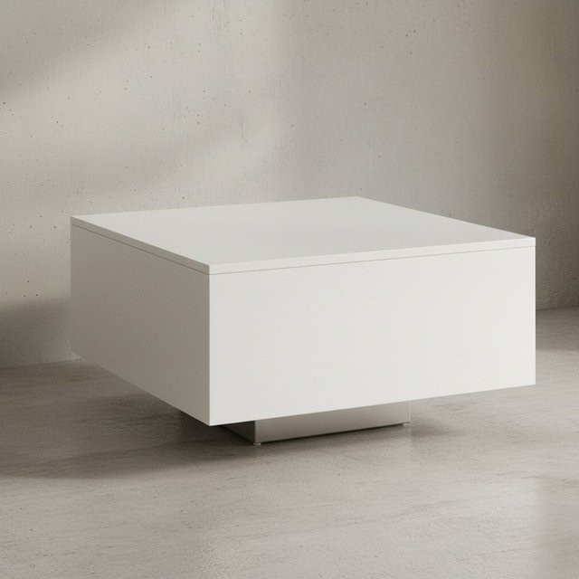 KADIMA DESIGN Holz Couchtisch im puristischen Design aus Spanplatte, B/T/H: 60 x 35 x 60 cm - Bild 1