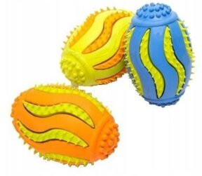 nobleza Latex-Gummiball für Hunde, Kauspielzeug mit Noppenstruktur, grün - Bild 1