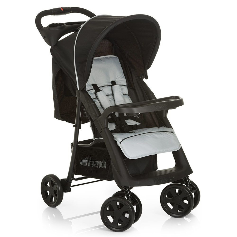Hauck Buggy Shopper Neo II Allround Buggy mit Schwenkrädern und Federung in Caviar Silver - Bild 1