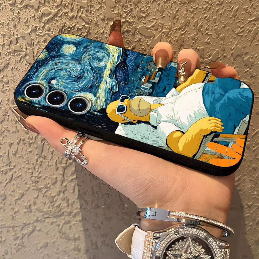 Handyhülle mit The Simpsons Homer Art für Samsung Galaxy A-Serie in Multicolour - Bild 3