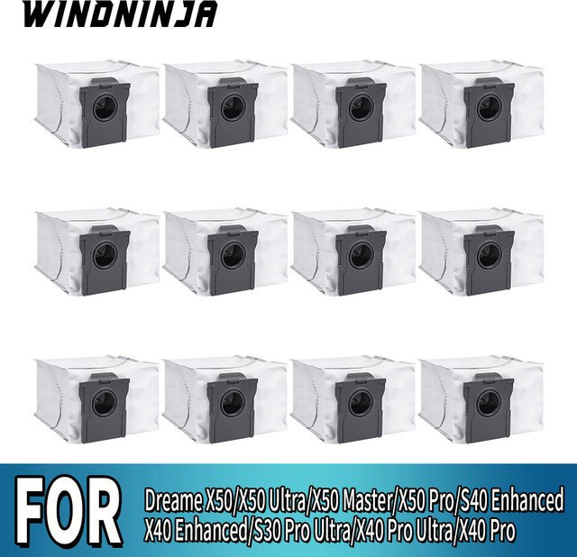 Dreame Staubbeutel-Zubehör in Weiß für X50, X50 Ultra, X50 Master, X50 Pro, X40 Enhanced, S30 Pro Ultra und X40 Pro Ultra Roboterstaubsauger - Bild 1