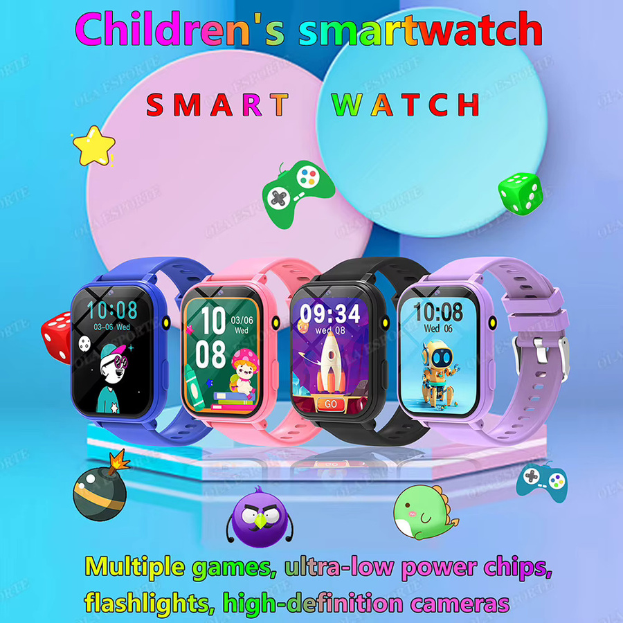 Ola Esporte Kinder-Smartwatch mit Schrittzähler in Pink für Mädchen und Jungen von 4 bis 15 Jahren - Bild 2