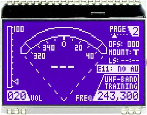 DISPLAY VISIONS LCD-Display Multicolor mit SPI-Schnittstelle, B x H x T: 55 x 46 x 2 mm - Bild 1