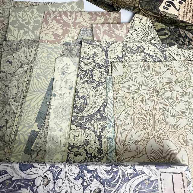 JIANQI Vintage Scrapbooking-Papier Set in Multicolour, 60 Blatt für DIY, Junk-Journaling und Collagen - Bild 1