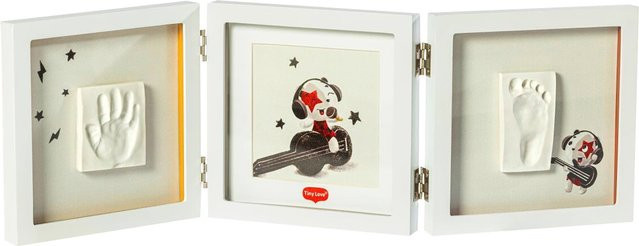 Tiny Love Abdruck-Set Double Frame in Weiß für Babys - Bild 1
