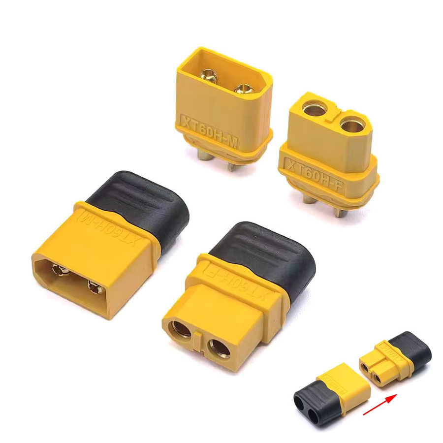 XT60H Stecker Set mit Kabeln Männlich und Weiblich Gelb für Lithium-Batterien und RC Drohnen Zubehör - Bild 2