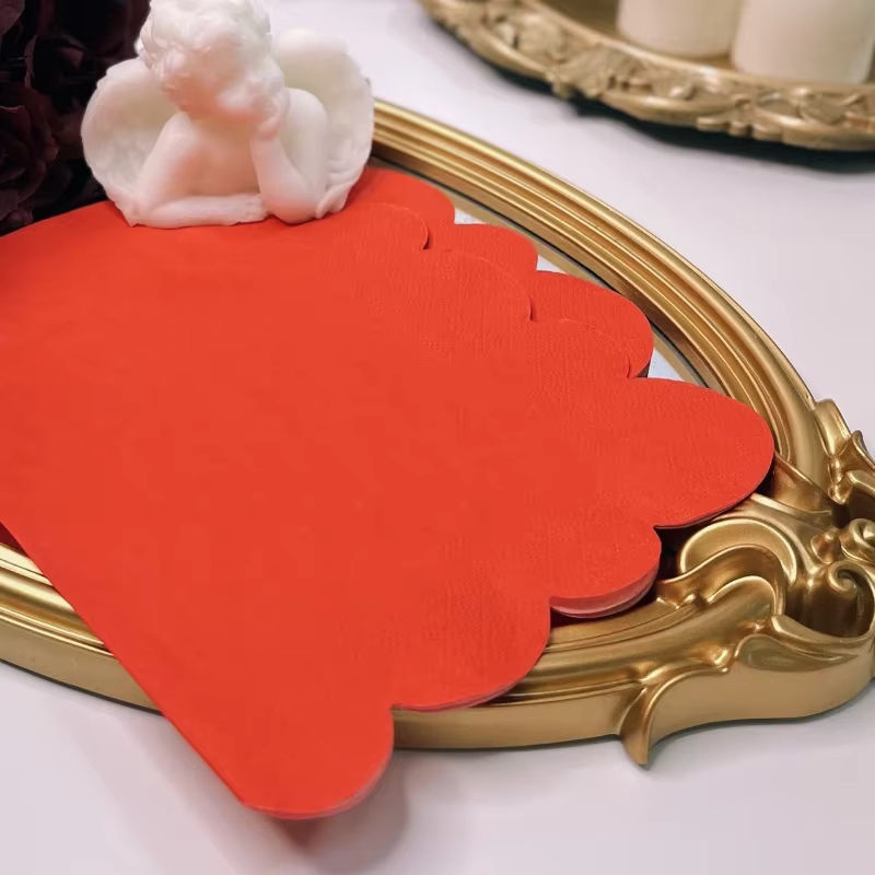 GUANYAO Dekorative Papier Servietten für chinesische Hochzeiten, Bunte Cut-out Modelle in Rot, 16 Stück pro Paket - Bild 4