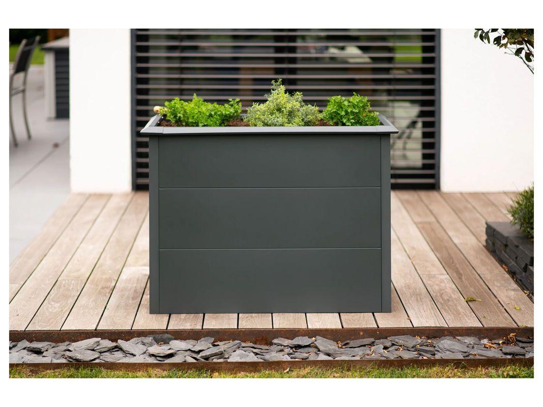 Westmann Hochbeet Primus M aus verzinktem Stahl in Anthrazit B/H/T: 100 x 77 x 50 cm - Bild 3