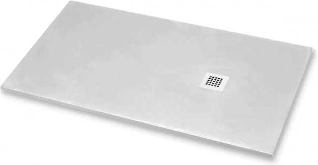 Frascio New Technology Duschwanne Vulcano Line aus Mineralguss, Hellgrau RAL 7035, B/T: 85 x 195 cm - Bild 1