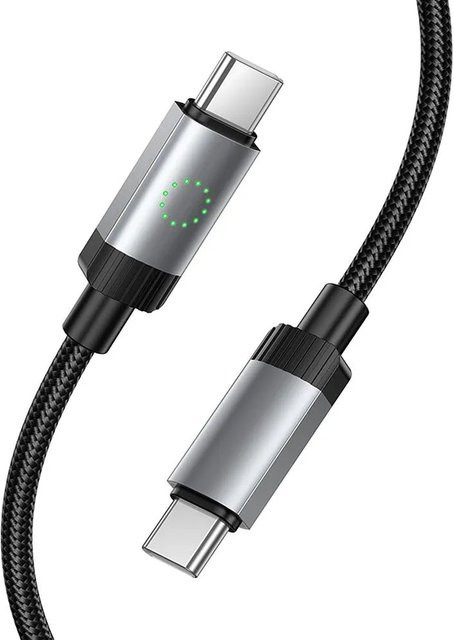 Hoco X117 USB-C Daten- und Ladekabel, 60W, Schwarz, Länge: 1 m - Bild 1