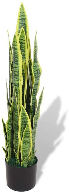 vidaXL Künstliche Sansevieria Bogenhanf in Grün mit Topf, Höhe: 90 cm - Bild 1