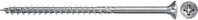 Fischer Power-Fast II Spanplattenschraube mit Senkkopf und Pozidriv-Antrieb, verzinkt, Farbe: Silber/Blau, Durchmesser: 6,0 mm, Länge: 300 mm - Bild 1