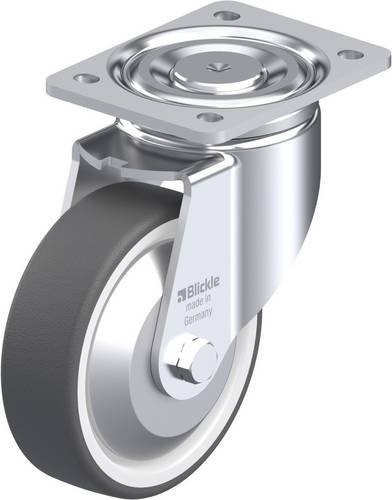 Blickle Lenkrolle LH-POTH 150K-FA in Grau und Weiß mit Stahl, Rad-Durchmesser: 150 mm, Tragfähigkeit (max.): 500 kg - Bild 1