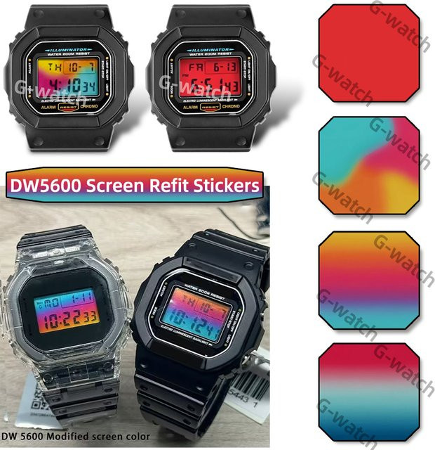 CASIO Uhrenmodifikationszubehör, Bildschirmaufkleber, Bunt, Unisex - Bild 1