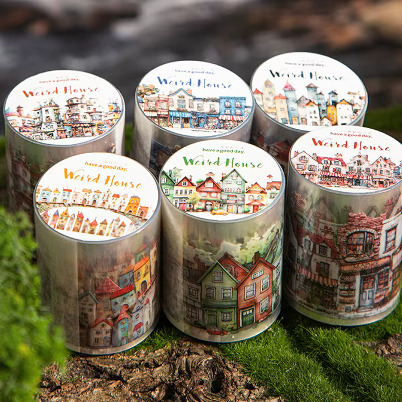 Mr.Paper Washi Tape Set Kawaii Wacky House Series dekorative Klebeband Aufkleber Multicolor - Bild 2