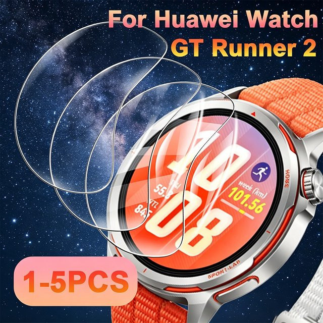 Displayschutzfolie Huawei Watch GT Runner 2, transparent, TPU-Hydrogel - Bild 1