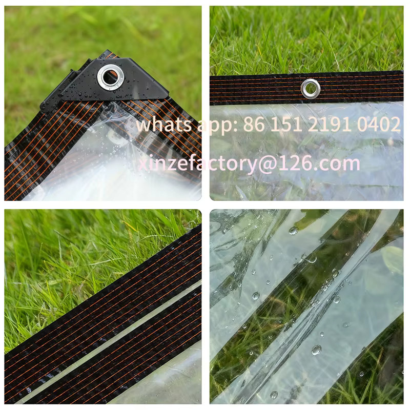 Transparentes PVC-Sonnenschutzdach als regensicheres und anpassbares Balkonfenster für den Garten und Pflanzen - Bild 3