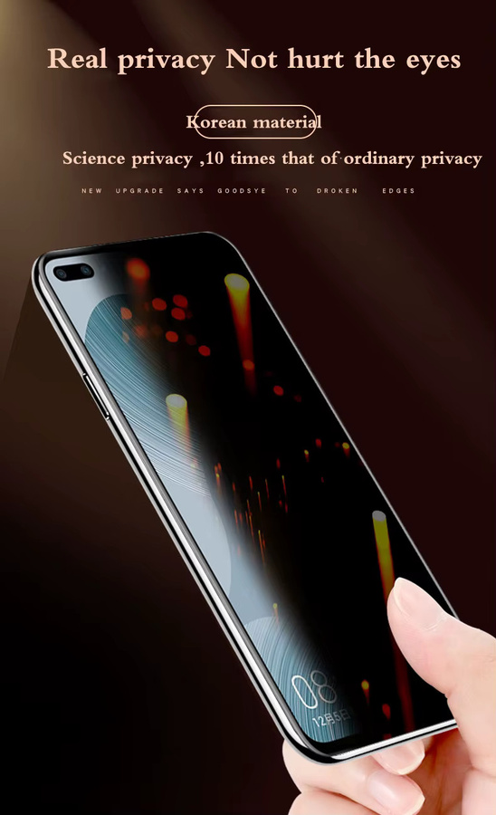 Privatsphäre Hydrogel Schutzfolie für OnePlus 13 und OnePlus 13T, transparent, kompatibel mit Fingerabdrucksensor - Bild 3