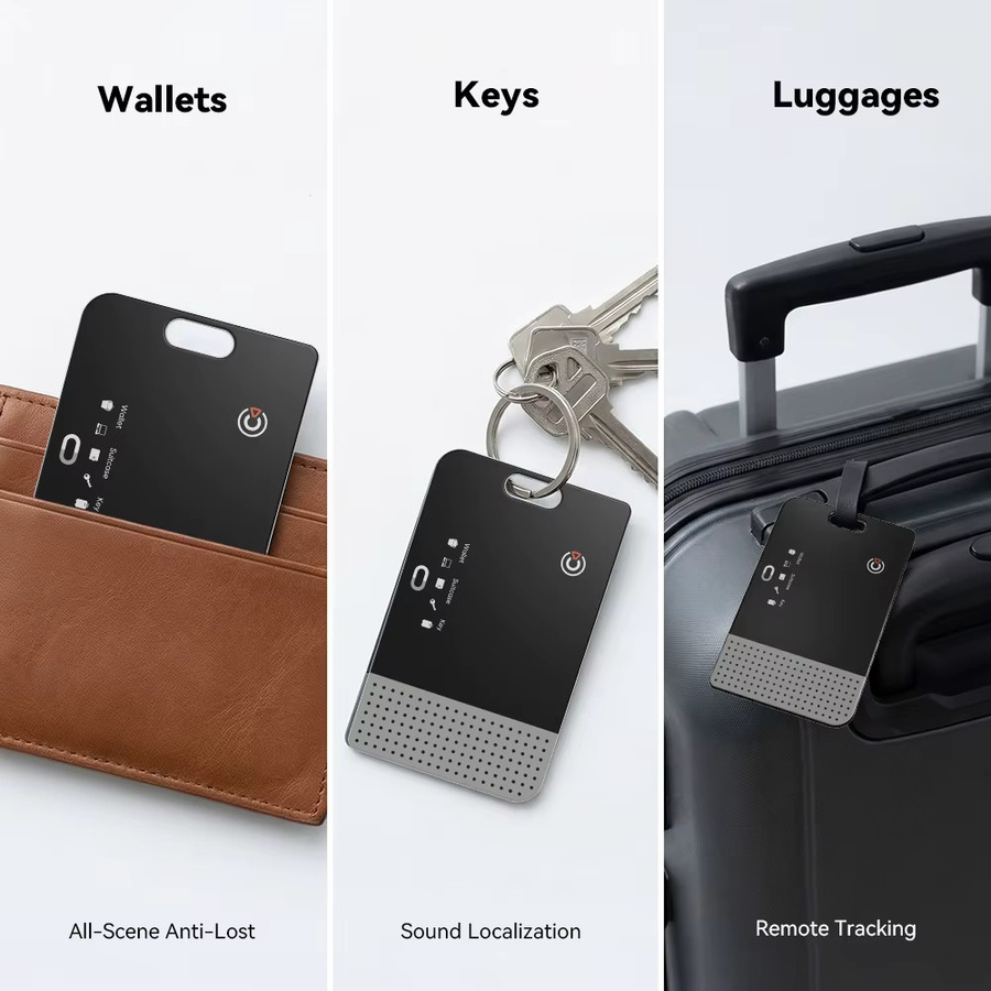 Vivilife Ultra-Slim Wallet Tracker Black – Kabelloses Lade-Gerät mit Ortungsfunktion für Google Find Hub und Apple Find Hub als Smart Tag zur Verlustprävention - Bild 3