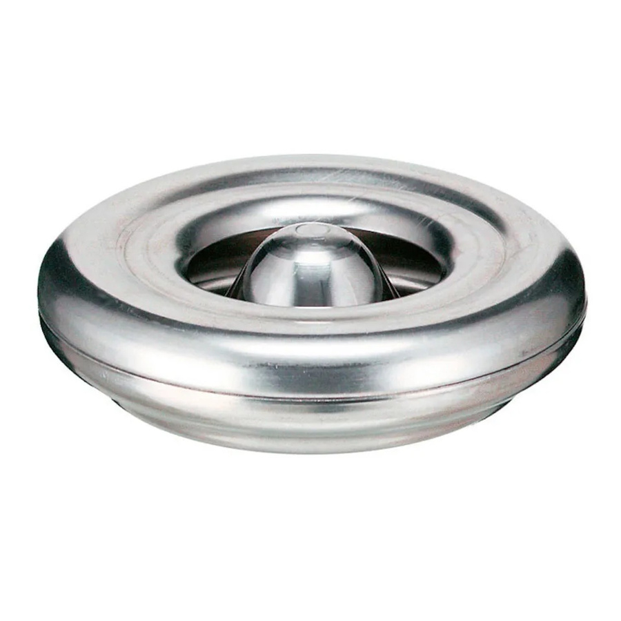PROREGAL Feuerlöschender Tischaschenbecher aus Aluminium in Silber, H x Ø: 6 x 12 cm - Bild 2