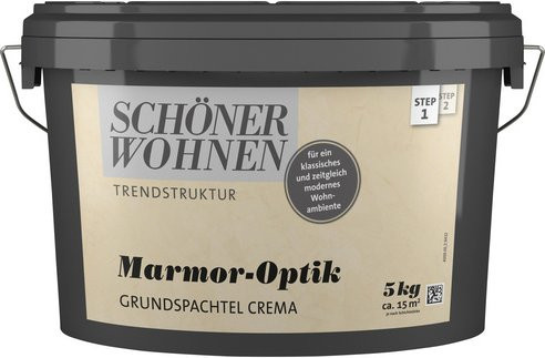 Schöner Wohnen Grundspachtel Trendstruktur in Beige mit einer Ergiebigkeit von 3 m²/kg - Bild 1