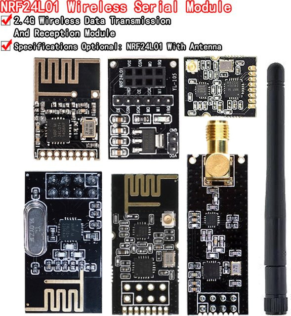 Si Tai&SH NRF24L01+ 2,4G drahtloses Datenübertragungsmodul mit PA+LNA Upgrade-Version für Arduino in Schwarz - Bild 1