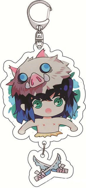 YIRAN Jewelry Schlüsselanhänger Demon Slayer, Acryl, 55mm, Unisex - Bild 1