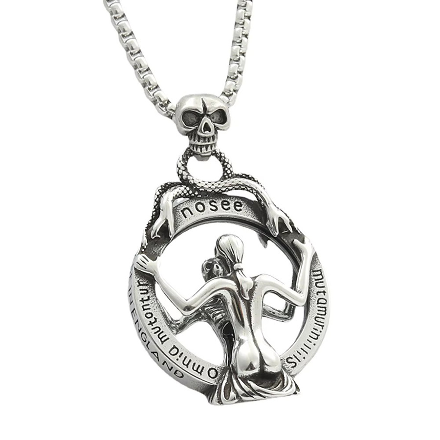 NORTHMAN Halskette Edelstahl, Vintage, Silber, Unisex - Bild 2