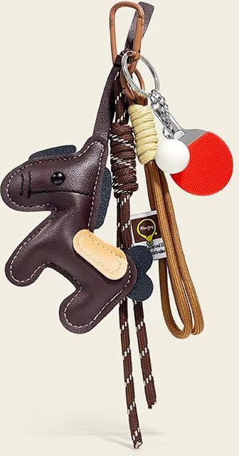 Yogodlns Schlüsselanhänger Leder, Geflochtenes Seil, Unisex - Bild 1