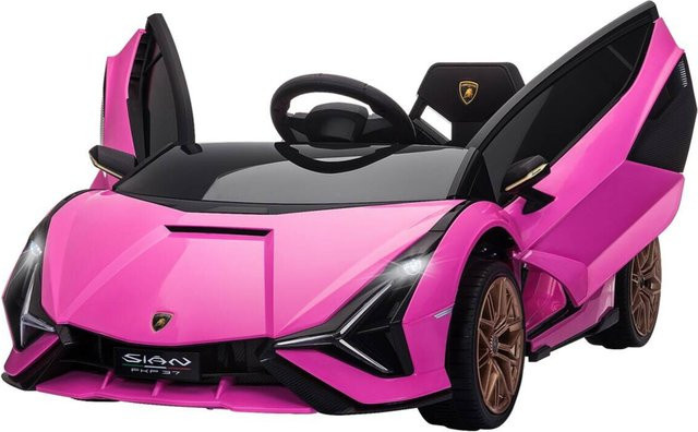 HOMCOM Kinderauto Elektro SUV, Pink, mit Fernbedienung, Licht und Musik, ab 3 Jahre - Bild 3
