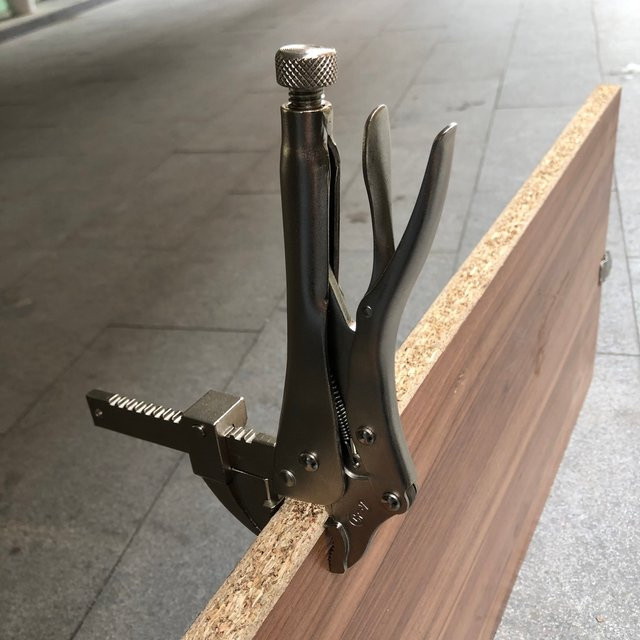 GOSWIFT 9-Zoll-Ratschenklemme mit Schnellführungsschiene für Holzbearbeitung und Führungsschienensysteme, F-Klemme zur Schnellspannung, Breite: 22,0 cm, Höhe: 18,0 cm - Bild 1