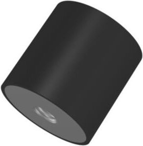 Elko Gummi-Metall-Puffer Typ C zylindrisch Schwarz Durchmesser: 40 mm, Höhe: 30 mm, Gewinde: M8 - Bild 1