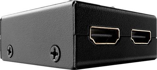 Lindy 2 Port HDMI 18G Bidirektionaler Switch Schwarz 3840 x 2160 Pixel - Bild 1