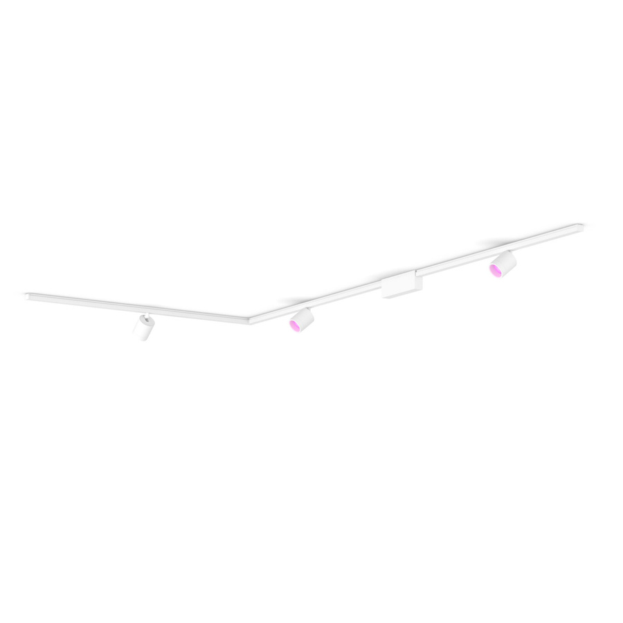 Philips Hue Perifo Basis-Set L-förmige Deckenleuchte in Weiß mit 3 Spots - Bild 1