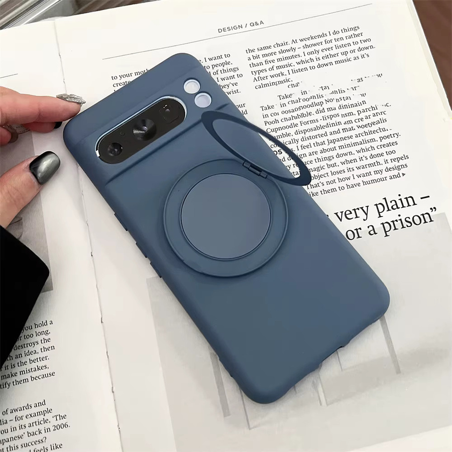 Magnetische Flüssigsilikon Schutzhülle für Google Pixel 10 9 Pro XL 8 7 6 A Pro in Purple mit Anti-Drop-Schutz und Ladefunktion - Bild 4