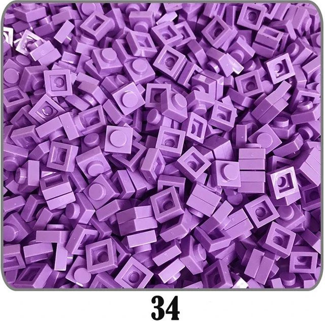 Yiran toy Platte 1x1 Baustein, 550-teiliges Set, Bunt / Mehrfarbig, ab 14 Jahren - Bild 1