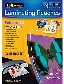 Fellowes Enhance Super Quick Laminierfolien DIN A4, 100 Stück, transparent - Bild 2