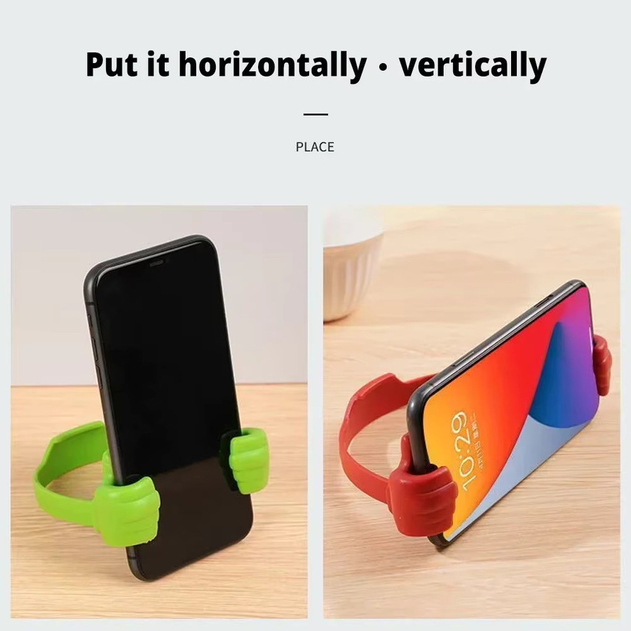 Originality Mobile Thumbs Universeller Modellierständer für Smartphones und Tablets in Grün und Multicolour - Bild 1