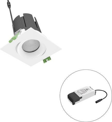 EVN LED-Deckenstrahler F11RXXXM1327L15P in Weiß, quadratisch und verstellbar - Bild 1