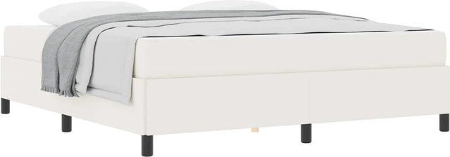 vidaXL Bettrahmen mit Matratze in Creme/Beige aus Stoff, B/T/H: 180 x 200 x 203 cm - Bild 1