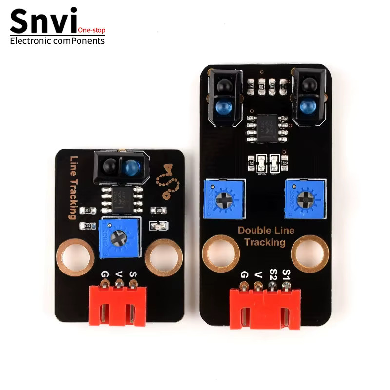 Snvi TCRT5000 Linienverfolgungs-Sensormodul Infrarot IR Rotlicht-Platine für Arduino mit Einzel- und Doppelkanal sowie 3-Pin und 4-Pin Kabel - Bild 2