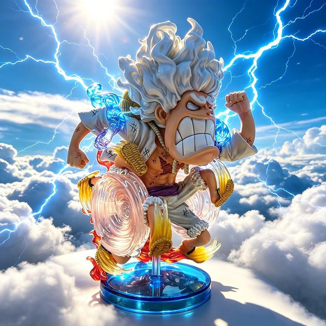 Bandai One Piece Nika Luffy Actionfigur, PVC-Statue, Kunststoff - Bild 1